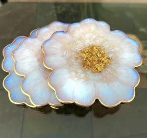 Posavasos personalizados de nuevo diseño, posavasos de resina con diseño de flores y posavasos de alta calidad para bebidas indias - Product Image 3