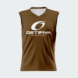 T-shirts pour hommes en jersey 100% polyester solide, décontractés, basiques, légers, nouvelle arrivée, sans manches - Product Image 3