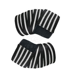 Bandages de genouillère d'haltérophilie respirants pour adultes personnalisés, bandelettes de genouillère réglables à prix d'usine - Product Image 6