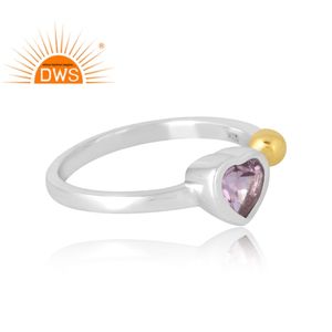 Best Design Sterling Silver Natural <b>Pink</b> Amethyst Gemstone Ring Custom Jewelry For Women <b>Gift</b> For Her - Product Image 4