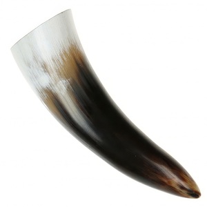 CUERNO VIKING CON SOPORTE DE HIERRO ALIMENTACIÓN Y AGUA BEBER SEGURO TOTAL SIN FUGAS CUERNO NATURAL HECHO A MANO DISPONIBLE - Product Image 3