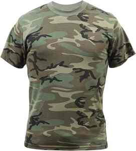 Profesional hecho logotipo personalizado tamaño hombres usan precio al por mayor impresión 100% algodón camuflaje hombres camiseta 2024 - Product Image 1
