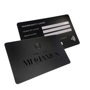 Fabricant de cartes NFC noires personnalisées, cartes de membre en plastique de haute qualité, imperméables, avec logo - Product Image 1
