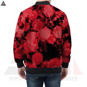 Chaqueta Bomber de Invierno para Hombre, Cálida, Casual, Resistente al Viento, con Estampado por Sublimación en Lona, Mezcla de Algodón, Precio Razonable - Product Image 4