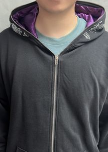 Nuevo diseño, personaliza tu propio logotipo, sudaderas con capucha lisas con forro de satén, sudaderas unisex casuales y económicas con capucha de satén - Product Image 4