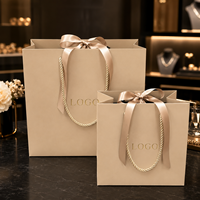 Sacs à bijoux en papier texturé à poignée renforcée de qualité supérieure pour l'impression offset de cadeaux de client pour le bureau de dentiste ou l'utilisation de vêtements