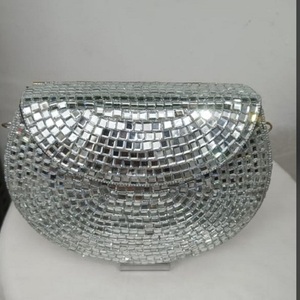 Sac de soirée bohème fait main pour femmes, pochette en mosaïque de nacre, pochette élégante pour demoiselles d'honneur, soirées de gala - Product Image 3