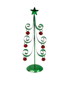 Pieza de decoración navideña de Metal decorativo de latón AK con pieza de exhibición estándar con acabado verde y rojo para adornos de decoración navideña - Product Image 1