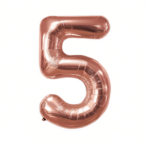 Globo de fiesta Party Love Numero Rose Gold N5 100cm Bolsa de 12 piezas - Product Image 2