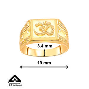 Anillo con Corte Esmeralda y Perla en Oro Amarillo para Hombre - Product Image 5