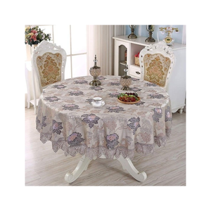 Modern Linen Floral 70x108 Inch Dining <b>Table</b> <b>Cloth</b> GOTS Certified Wrinkle Resistant Natural Drape Express Courier Delivery - Product Image 1