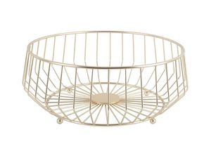 Cesta de Frutas de Metal Dorado Resistente con Patas Antideslizantes que Evitan el Movimiento y Protegen la Superficie de la Encimera - Product Image 4