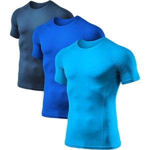 Athletic Wear Men Sport Fitness Bodybuilding Gym t <b>Shirt</b> <b>Compression</b> <b>Shirts</b> - Product Image 2