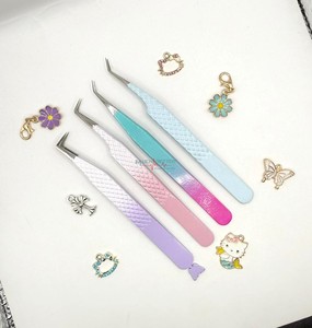 Pince à épiler fine et durable en acier inoxydable à 90 degrés, avec logo personnalisé MUCHBETTER SURGICAL, motif chat, fruit, fleur, fibre - Product Image 5