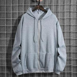 Winter Sports Casual Kangaroo <b>Hoodie</b> <b>Red</b> Fleece Drawstring New Age Reducing Vitality Loose Oversized Full Sleeved Solid Front - Product Image 2