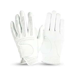 Diseño único de la mejor calidad de cuero Cabretta Material al aire libre blanco guantes de golf para adultos fabricación profesional de barato - Product Image 1