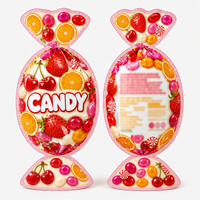 Sac d'emballage BOPP de forme personnalisée pour l'emballage de chips, qualité alimentaire, sacs personnalisés pour snacks, bonbons, desserts, boissons, jus, gelées