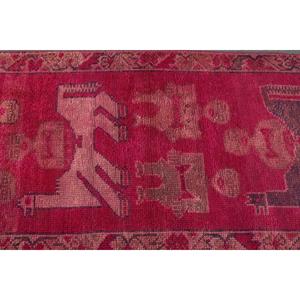 Vintage 3x8.7 ft <b>Runner</b> Rug, Turkish Rug, Herki <b>Red</b> Floral Rug - Product Image 5