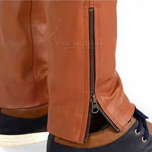 Pantalones de Cuero Vacuno Genuino para Hombre, Diseño Personalizado, Color Personalizado, Pantalones de Cuero Auténtico para Hombre 2026 - Product Image 4