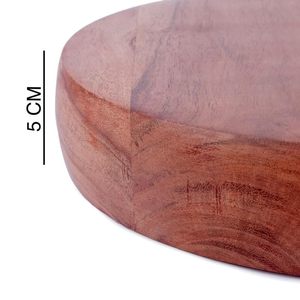 Ensemble Rouleau à Pâtisserie et Chakla Belan en Bois Écologique Marron avec Motifs Floraux Kit de Fabrication de Chapathi Combo Finition Naturelle - Product Image 3