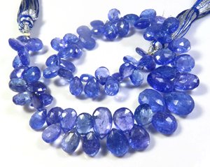 ลูกปัดอัญมณีแทนซาไนต์ธรรมชาติเกรด6-12มม. 9 "สำหรับเครื่องประดับคุณภาพสูง - Product Image 6