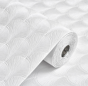 3d <strong>Shell</strong> Design Thick Foam White <strong>Wallpaper</strong> for Home Interior - Product Image 1
