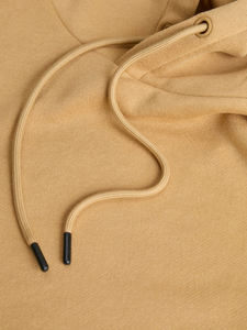 Sudadera con capucha caqui para hombre, Jersey transpirable informal con bolsillo frontal de ajuste Regular, puños acanalados, 100% algodón, teñido liso, Invierno - Product Image 4