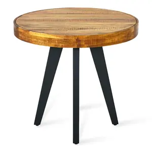Best Selling Contemporary Style Home Decor <b>Furniture</b> Golden Finished Side & Corner Table with Glass Top - Product Image 5