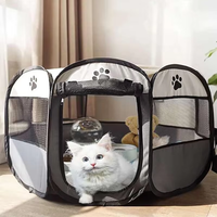 Grand parc intérieur extérieur OEM pour chiens Chambre pour chats Maison Portable Pliable Lit Tente Amovible Salle d'accouchement pour chats Tente pour animaux de compagnie