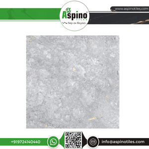 Amarula Grey 60x60 Azulejo de suelo de porcelana brillante Superficie esmaltada pulida 5mm Interior Proyectos a gran escala Precios a granel disponibles" - Product Image 6