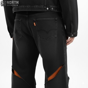 Jeans Rectos Personalizados de Alta Calidad para Hombre, Estilo Informal, Secado Rápido, Ligeros, para Invierno y Primavera, Estilo Hip Hop - Product Image 4