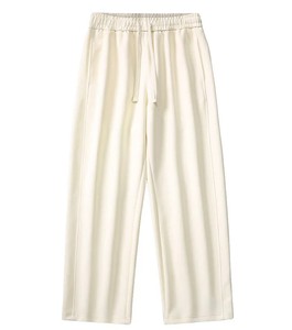 Pantalon de survêtement 100% coton pour hommes personnalisable pantalon de survêtement évasé lavé à l'acide avec motif solide - Product Image 4