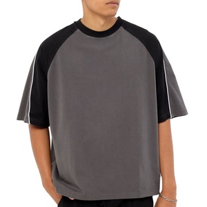 T-shirt de sport d'été personnalisable OEM de haute qualité à épaules tombantes, style streetwear, avec logo brodé – Créez votre propre design - Product Image 1