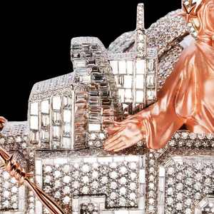 Collar Personalizado con Nombre en Letras, con Incrustaciones de Moissanita, Plata de Ley 925, Estilo Hip Hop, Joyería Fina de Lujo, Certificado GRA, Unisex - Product Image 2