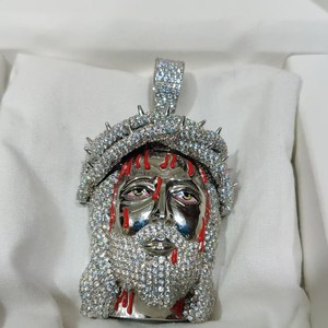 Colgante de diamante con corte de Jesús certificado IGI para hombre, plata 925 con estilo hip-hop helado, abalorio personalizado chapado en oro para fiestas - Product Image 4