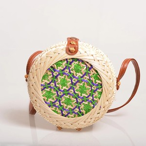 Nouvelle arrivée sacs latéraux en bambou sac à poignée croisée de style vacances avec logo personnalisé meilleur fournisseur au Vietnam - Product Image 3