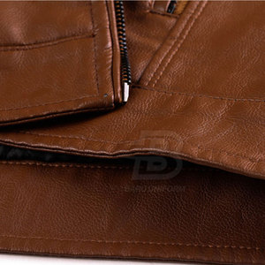 เสื้อแจ็คเก็ตหนังผู้ชายสั่งทำพิเศษ คุณภาพสูง ระบายอากาศได้ดี เหมาะสำหรับฤดูหนาว พร้อมบริการ OEM - Product Image 5