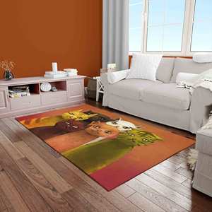 Alfombra con Diseño de Seis Gatos: Alfombra Antideslizante, Lavable a Máquina, con Pelo Suave - Product Image 4