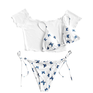 Conjunto de Bikini de 2 Piezas Premium para Mujer, Logotipo Frontal, Opciones Personalizadas, ODM OEM, MOQ Bajo, Traje de Baño de Verano, Diseños de Moda, Estampado - Product Image 4