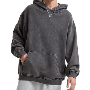 Classic Fit Men Acid <b>Wash</b> Hoodies Stylish Pullover Sweatshirt Built For Comfort Streetwear And Modern Everyday Looks large size - Product Image 1