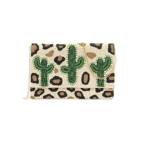 Pochette artisanale en perles de rocaille multicolores avec poche intérieure Pochette traditionnelle indienne en perles multicolore par glowin fashion - Product Image 2