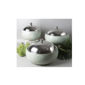 Olla Moderna de Acero Inoxidable, Acabado Plateado Brillante, Hecha a Mano, Ecológica, Calentador de Alimentos de la Mejor Calidad, Cazuela para Mesa, Venta al Por Mayor - Product Image 6