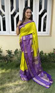 Fabrication en gros de chemisier Saree en soie Dola Look riche Vêtements de réception pour les femmes indiennes Bon marché Prix bas - Product Image 3