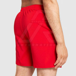 Short de gym personnalisé pour hommes 100% coton Vêtements de fitness confortables avec votre propre logo Service OEM solide et décontracté fabriqué en usine - Product Image 2