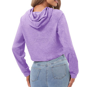 Sudadera CON CAPUCHA DE Top corto de pulóver de moda con tela suave y diseño elegante para ropa de calle informal Sudadera CON CAPUCHA DE Top corto de pulóver acogedor - Product Image 6