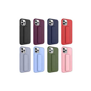 "เคสซิลิโคนพรีเมี่ยมสำหรับ iPhone 12 Pro Max พร้อมขาตั้งและขาตั้งแบบยืดหดได้" - Product Image 3