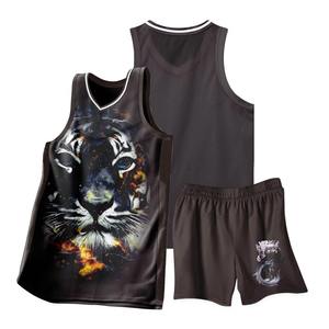 Maillots de basket-ball à sublimation Design haut de gamme Imprimés en 3D Uniformes d'équipe de haute qualité Nouveau uniforme de basket-ball respirant - Product Image 2