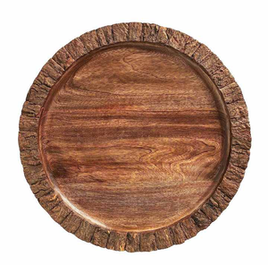 Bandeja Redonda de Madera Hecha a Mano Tradicional India de Alta Calidad para Servir y Decorar, para Bodas y Uso en la Cocina del Hogar - Product Image 6