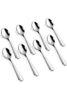 Indian Supplies Stainless Steel Modern <b>Mirror</b> Polish Premium Metal Spoon Set for Hotels Restaurants Durable Cutlery Spoon - Product Image 2