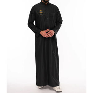 Abaya Musulmana Islámica de Invierno para Hombre, Talla Grande, de Alta Calidad, Marroquí, de Algodón y Poliéster, Transpirable, de Secado Rápido, Informal, Moderna, al por Mayor - Product Image 3